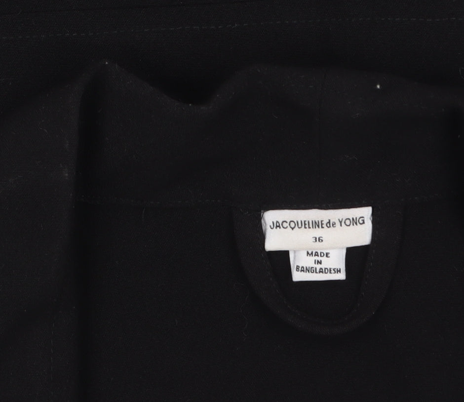 Jacqueline de Yong Womens Black Blazer Regular Fit Size 8