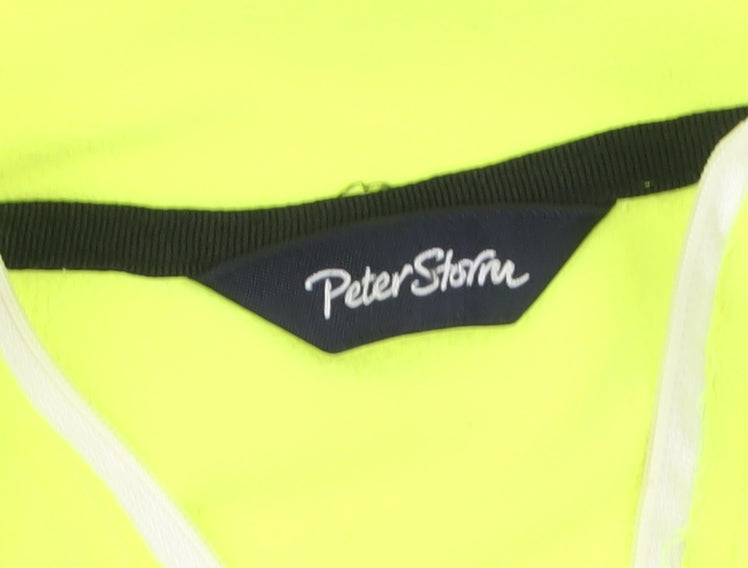Peter Storm Women Yellow 1/2 Zip Pullover Fleece Sweatshirt Size 14