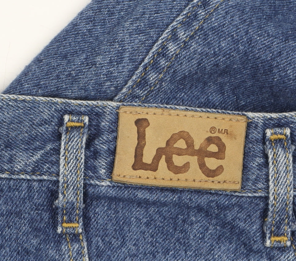 Lee Women's Blue High Rise Mom Jeans Size 16 Plus Denim Vintage