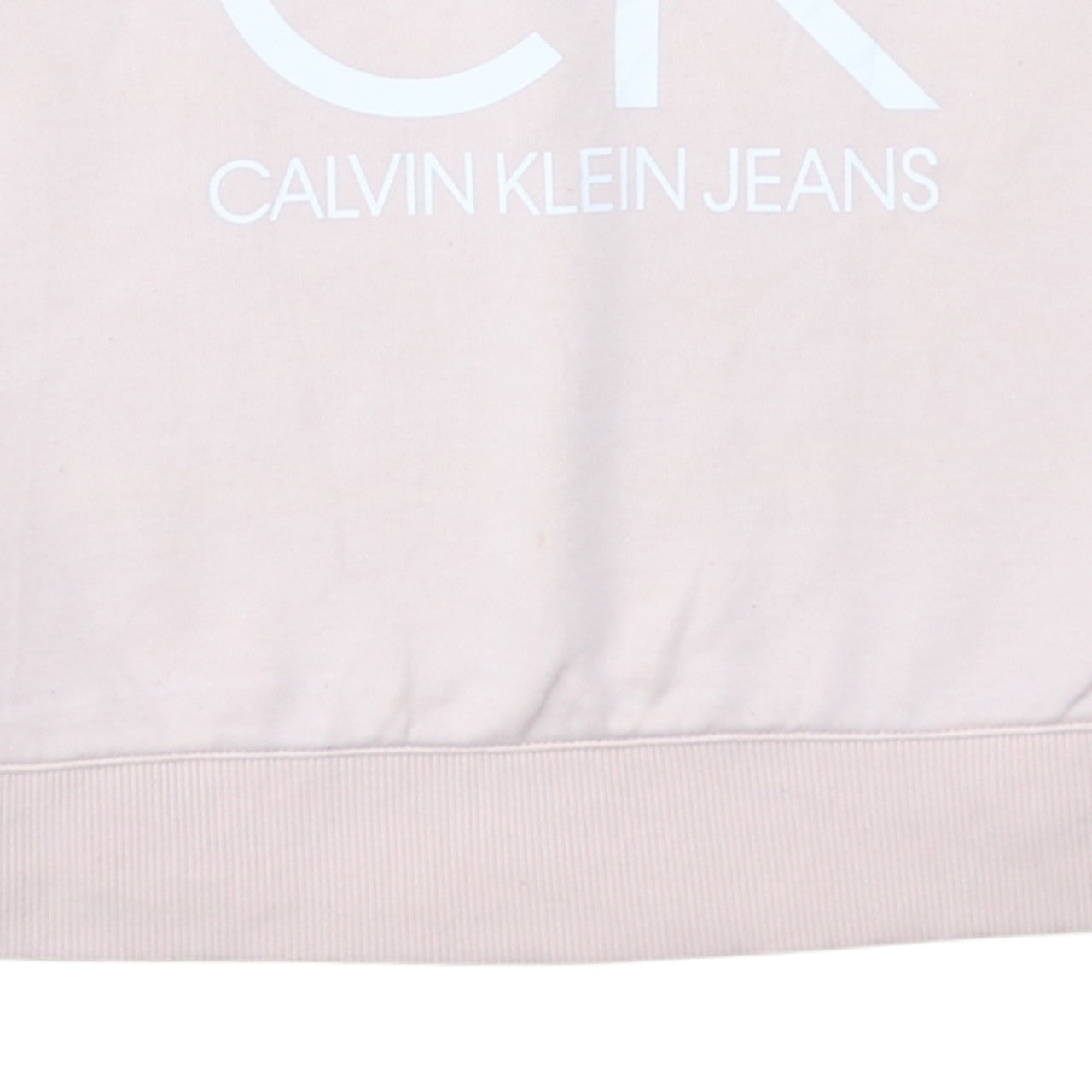 Calvin Klein Jeans Womens Pink Crew Neck Pullover Sweatshirt M