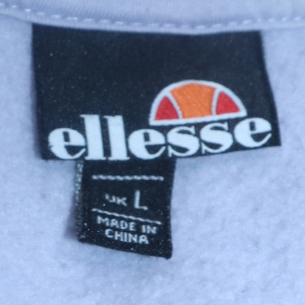 Ellesse Womens White Pullover Hoodie UK L Casual Logo Sweatshirt