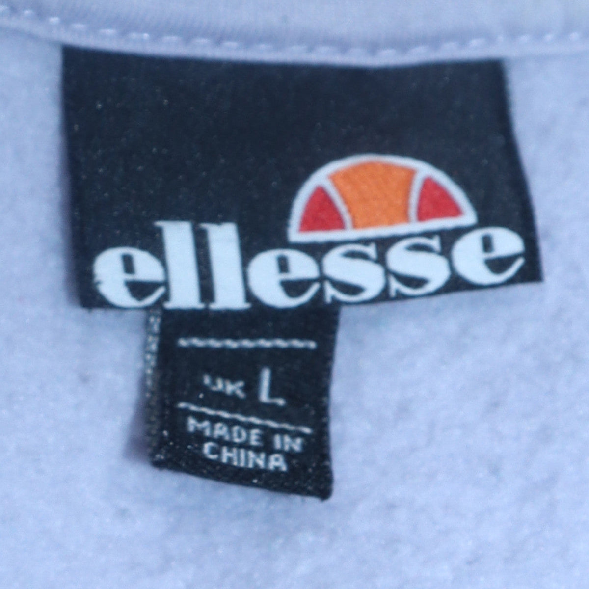 Ellesse Womens White Pullover Hoodie UK L Casual Logo Sweatshirt