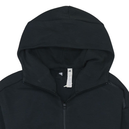 Adidas Men’s Black Full Zip Hoodie M Regular Fit Sportswear