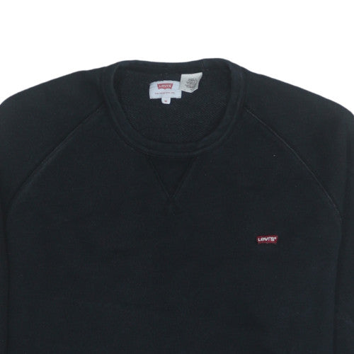Levi's Men's Black Medium Crew Neck Pullover Sweatshirt