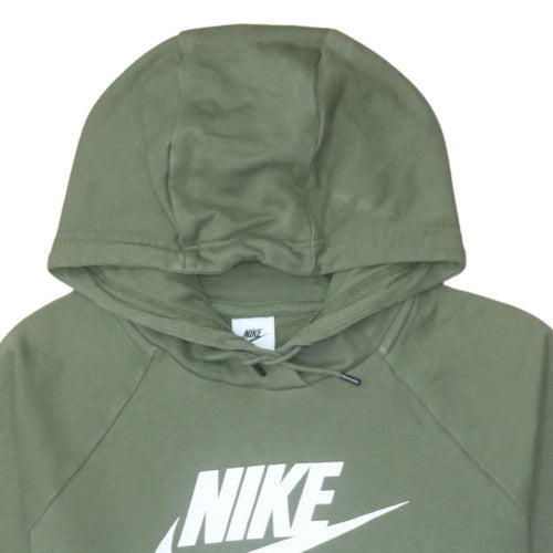 Nike Men's Green Pullover Hoodie S Fleece Graphic Logo Sportswear