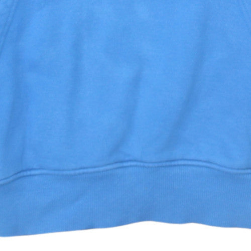 The North Face Men's Blue Pullover Hoodie Size S Fleece Cotton
