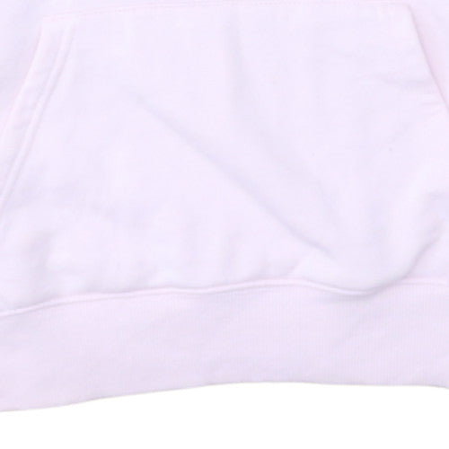 Champion Womens Pink XL Pullover Hoodie Cotton Blend Logo Sweatshirt