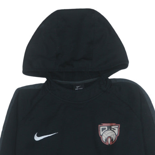 Nike Men's Black Dri-Fit Pullover Hoodie Size M Athletic Fit