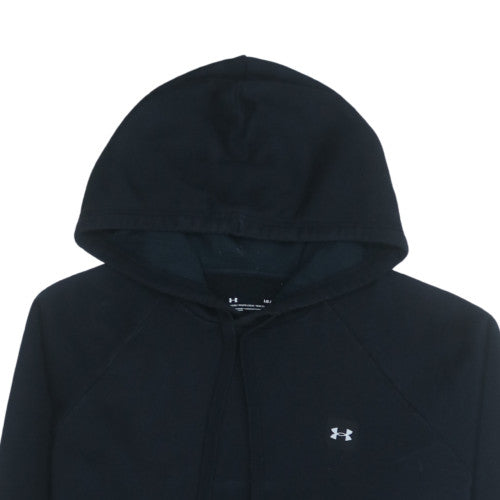 Under Armour Men's Black Pullover Hoodie L Relaxed Fit Sports Fleece