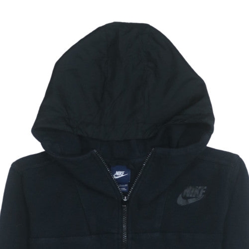 Nike Men's Black Small Full Zip Hoodie with Logo