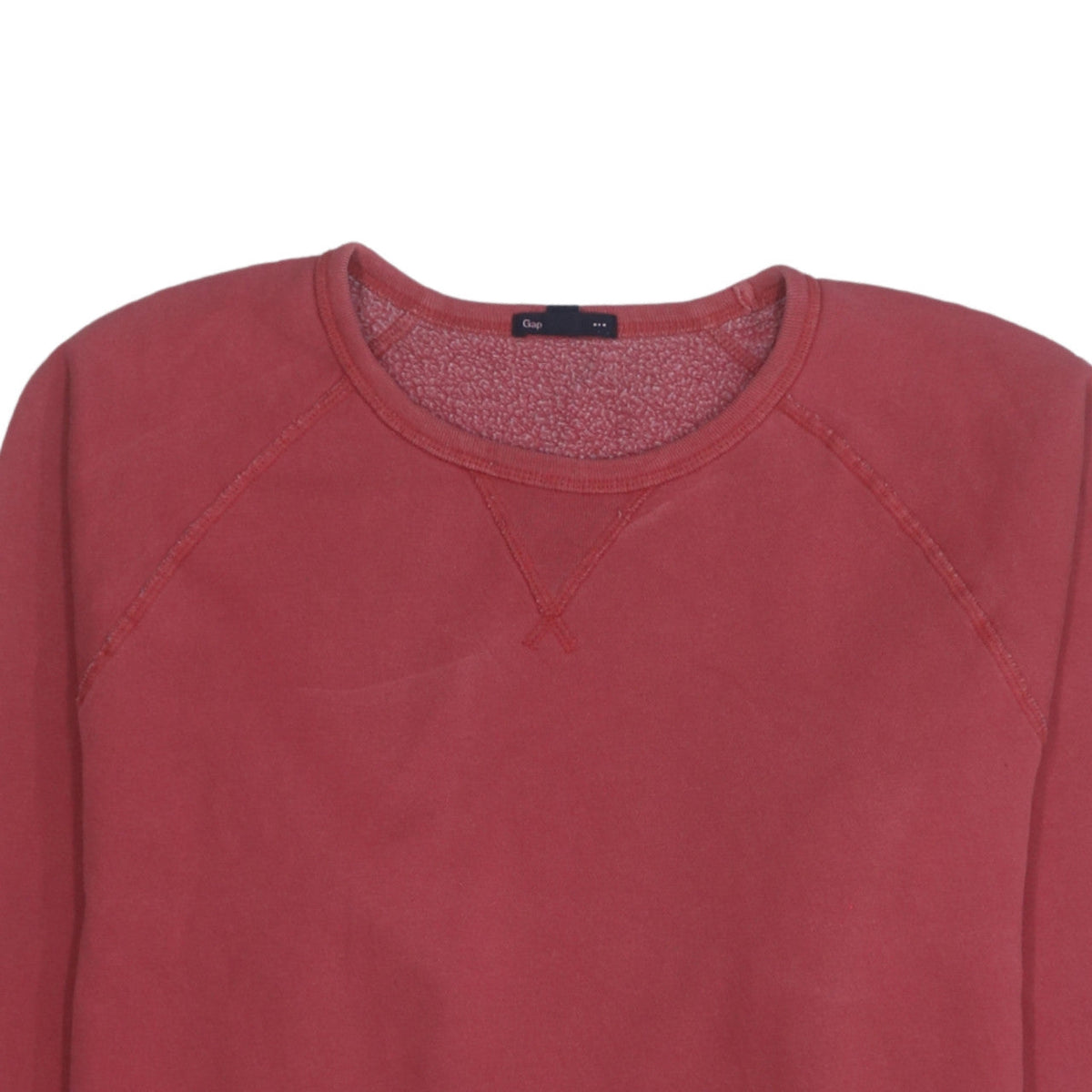 Gap Men's Red Cotton Blend Crew Neck Pullover Sweatshirt M