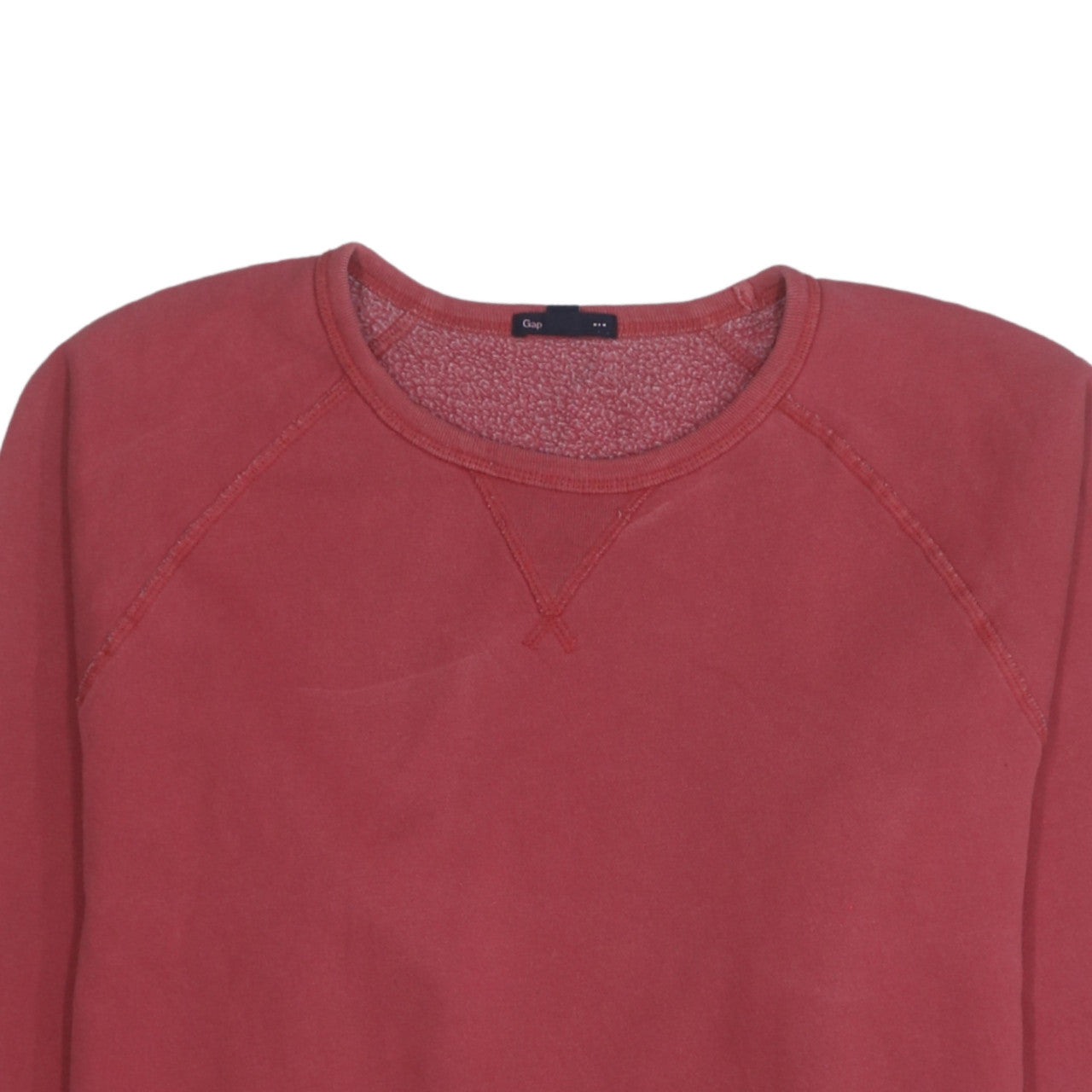 Gap Men's Red Cotton Blend Crew Neck Pullover Sweatshirt M