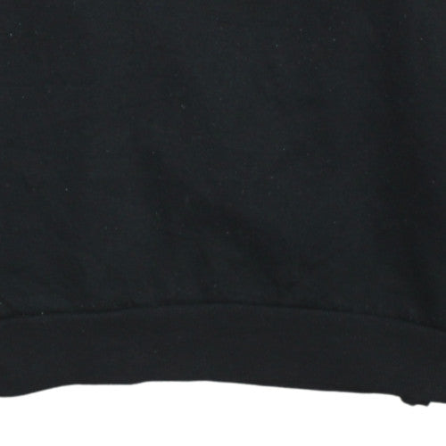 Disney Women Black Large Pullover Hoodie Mickey Mouse Graphic
