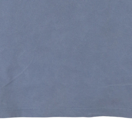 Tommy Hilfiger Men Blue Logo Polo Shirt Size L Casual Cotton