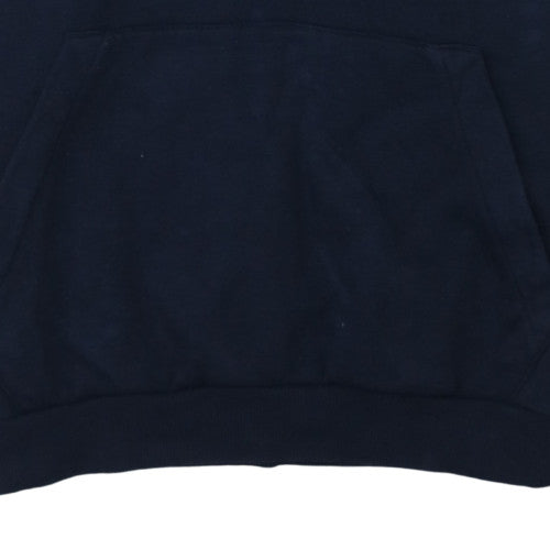 Adidas Men's Blue Pullover Hoodie Size M Sports Fleece