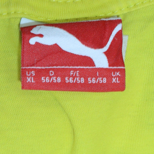 Puma Men’s Yellow XL BVB 2015 Graphic Print Short Sleeve T-Shirt