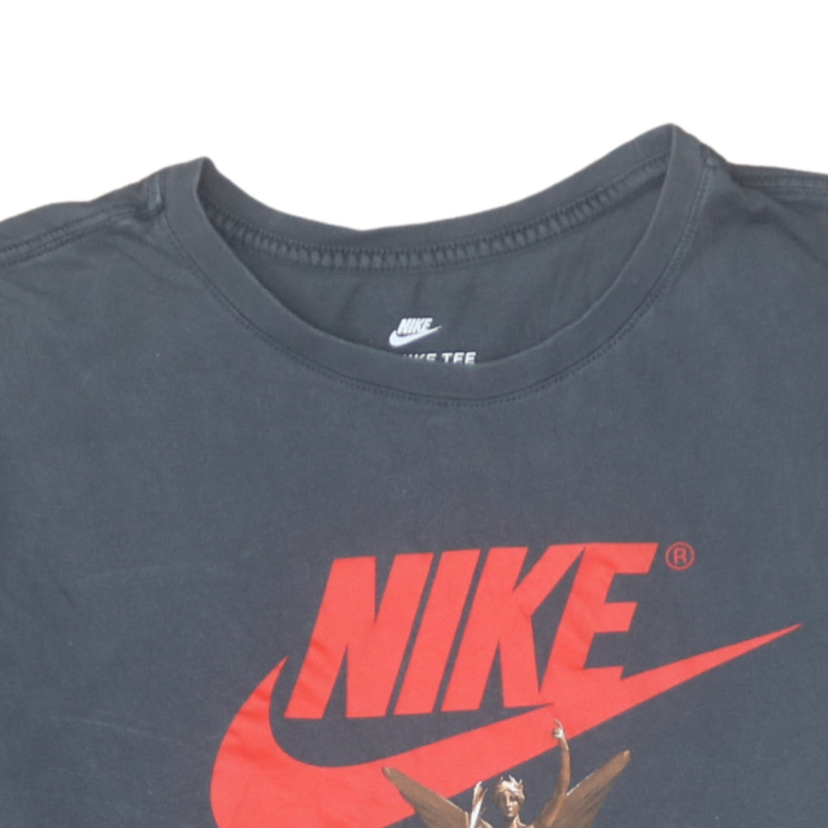 Nike Men's Black XL Athletic Fit Cotton Graphic T-Shirt