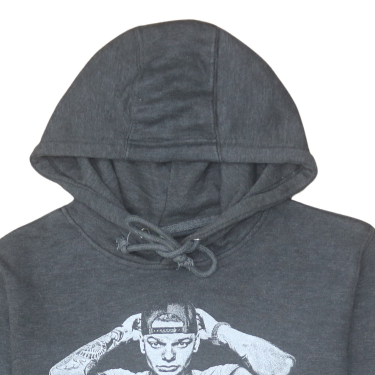 Lane Seven Mens Grey Kane Brown Pullover Hoodie Size L Graphic Print