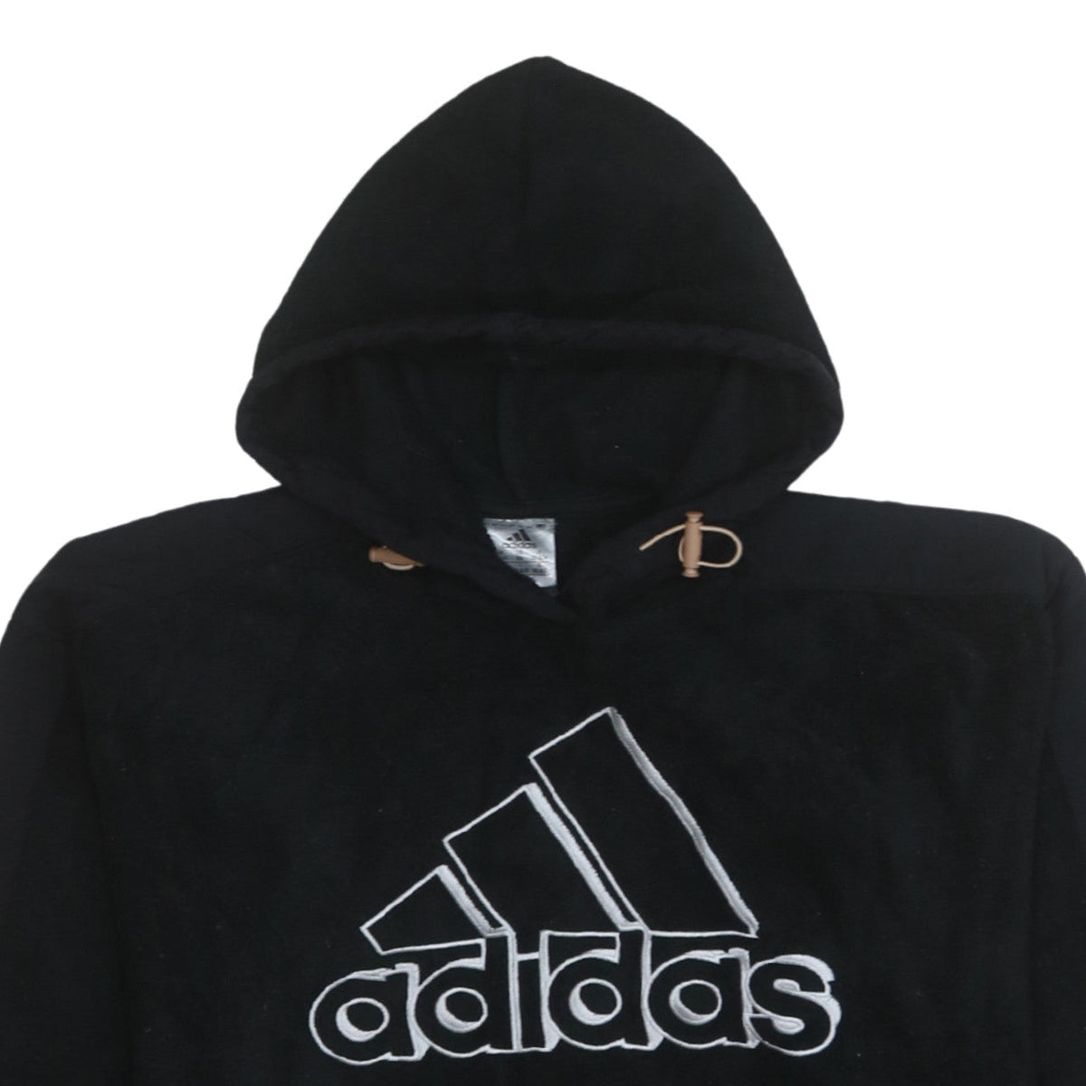 Adidas Women Black XS Pullover Hoodie Fleece Logo Sweatshirt