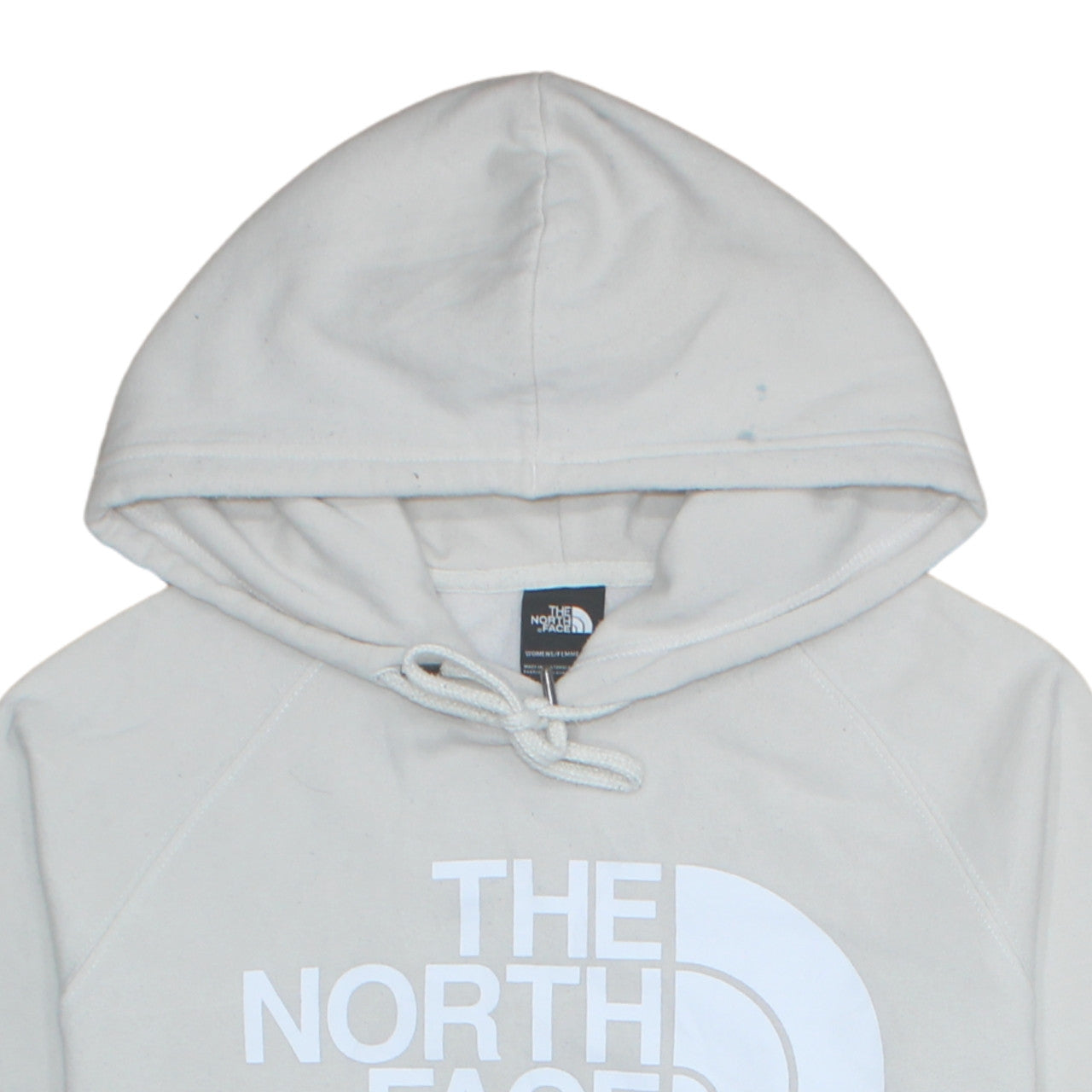The North Face Womens Beige Large Pullover Hoodie Cotton Blend