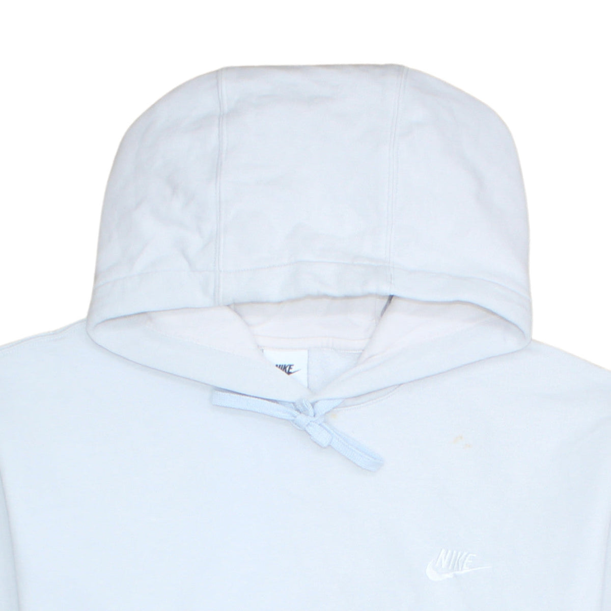 Nike Men's White Pullover Hoodie Size L Fleece Sweatshirt