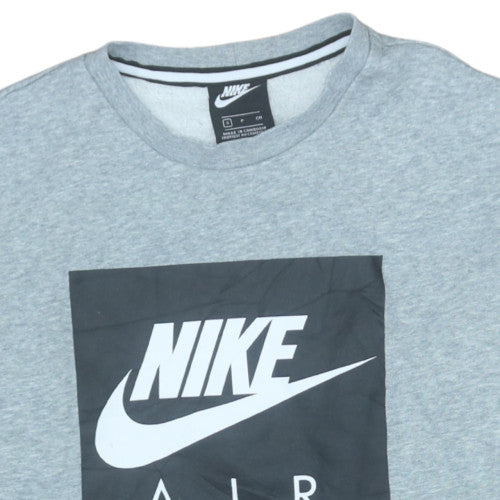 Nike Air Men's Grey Small Pullover Sweatshirt Crew Neck