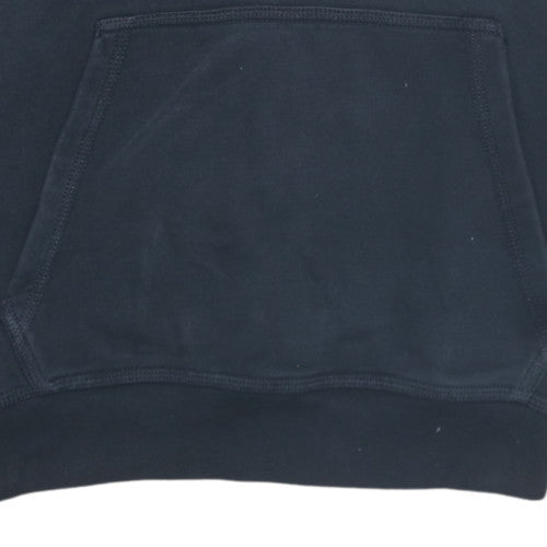 Nike Mens Black Large Pullover Hoodie Classic Fleece Sweatshirt