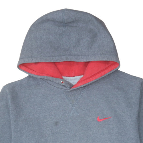 Nike Men Grey Pullover Hoodie Size M Fleece Sportswear