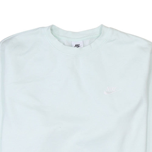 Nike Men's White L Pullover Crew Neck Sweatshirt Fleece