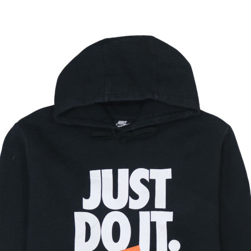 Nike Womens Black XL Pullover Hoodie Just Do It Graphic Sweatshirt
