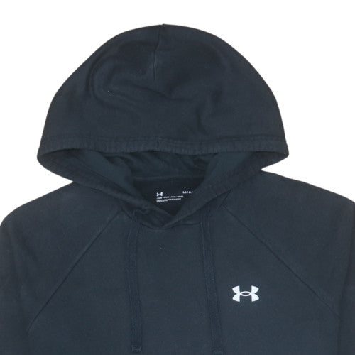 Under Armour Men’s Black Pullover Hoodie L Relaxed Fit Fleece Sweatshirt