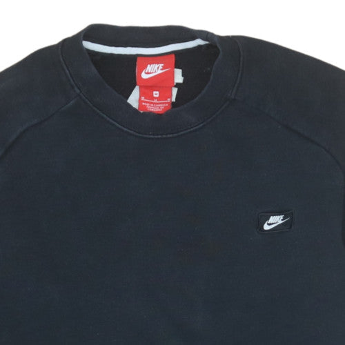 Nike Men's Black Crew Neck Pullover Sweatshirt M Regular Fit