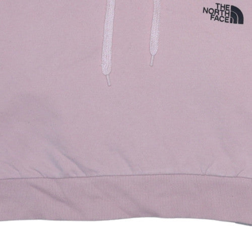 The North Face Womens Pink Crop Pullover Hoodie Size S Cotton Blend