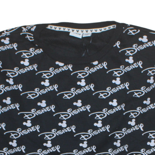 Disney Women Black XL Crew Neck Pullover Sweatshirt Mickey Print
