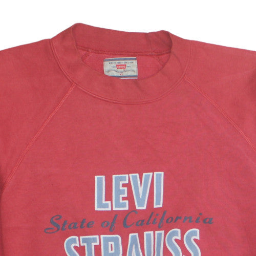Levi’s Men Red XL Pullover Crew Neck Graphic Sweatshirt