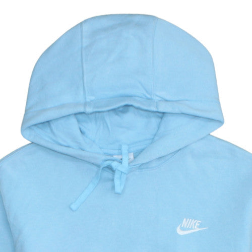 Nike Women’s Blue Pullover Hoodie Small Fleece Lined Casual Sweatshirt