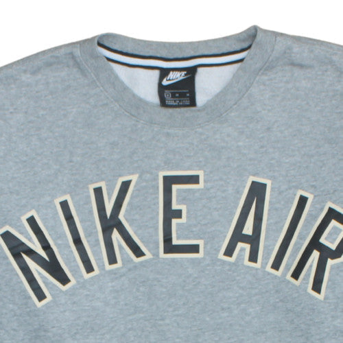 Nike Men's Grey Crew Neck Pullover Sweatshirt M