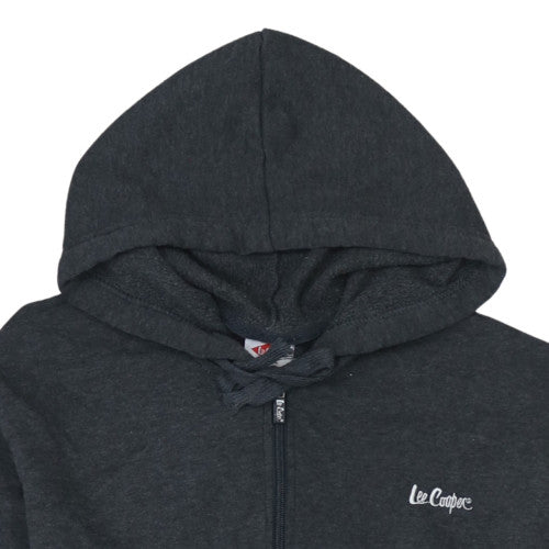 Lee Cooper Men's Black Full Zip Fleece Hoodie Size M