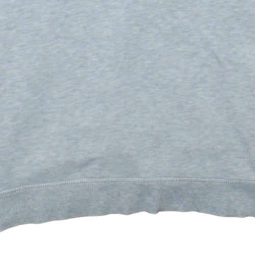 Jack & Jones Mens Grey Logo Pullover Hoodie Size L