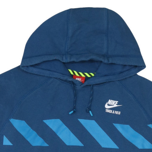 Nike Men's Blue XL Pullover Hoodie Track & Field Sports Sweatshirt