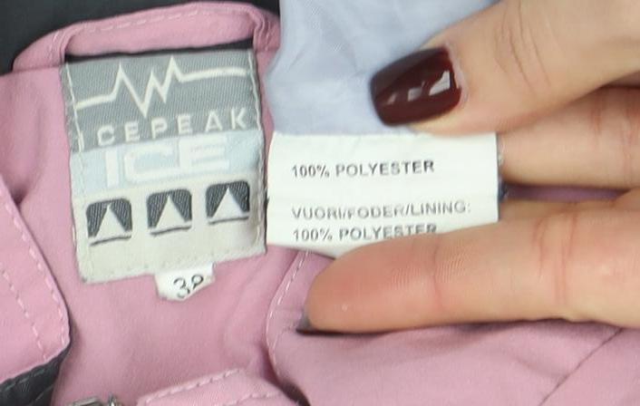 Ice Peak Women’s Pink Windbreaker Jacket Size 32 Full Zip Casual Outdoor