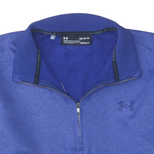 Under Armour Men's Blue Medium 1/4 Zip ColdGear Sweatshirt