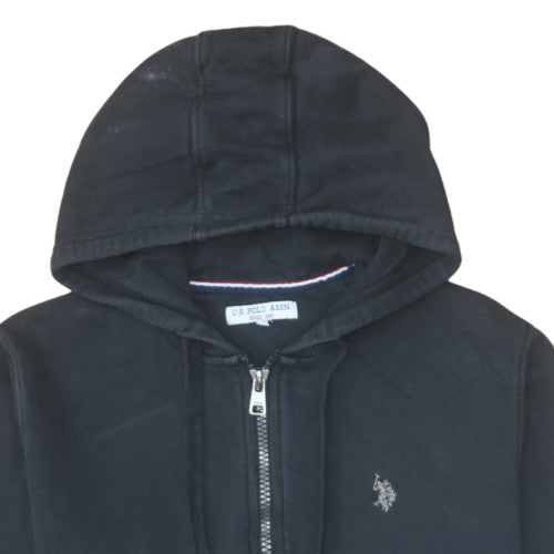 U.S. Polo Assn. Men's Black 1/2 Zip Hoodie M Regular Fit