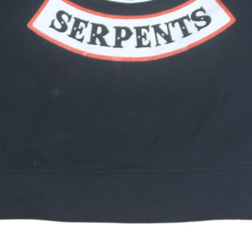 New Look Womens Black South Side Serpents Graphic Pullover Sweatshirt Size 14