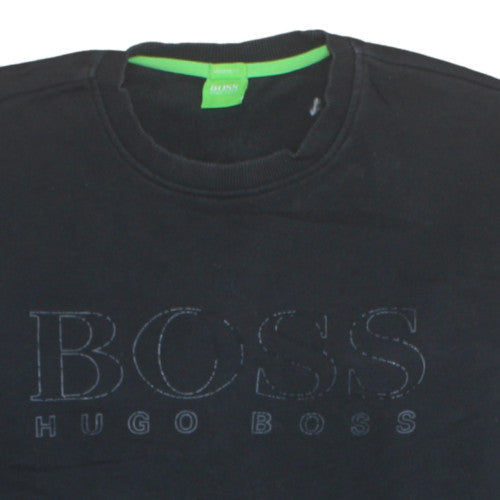 Hugo Boss Men's Black Modern Fit Crew Neck Sweatshirt Size M