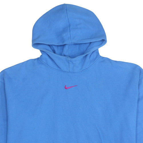 Nike Women's Blue Pullover Hoodie Size M 100% Cotton