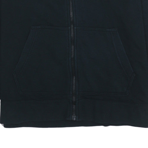 Nike Womens Black Full Zip Hoodie L Logo Hooded Sweatshirt