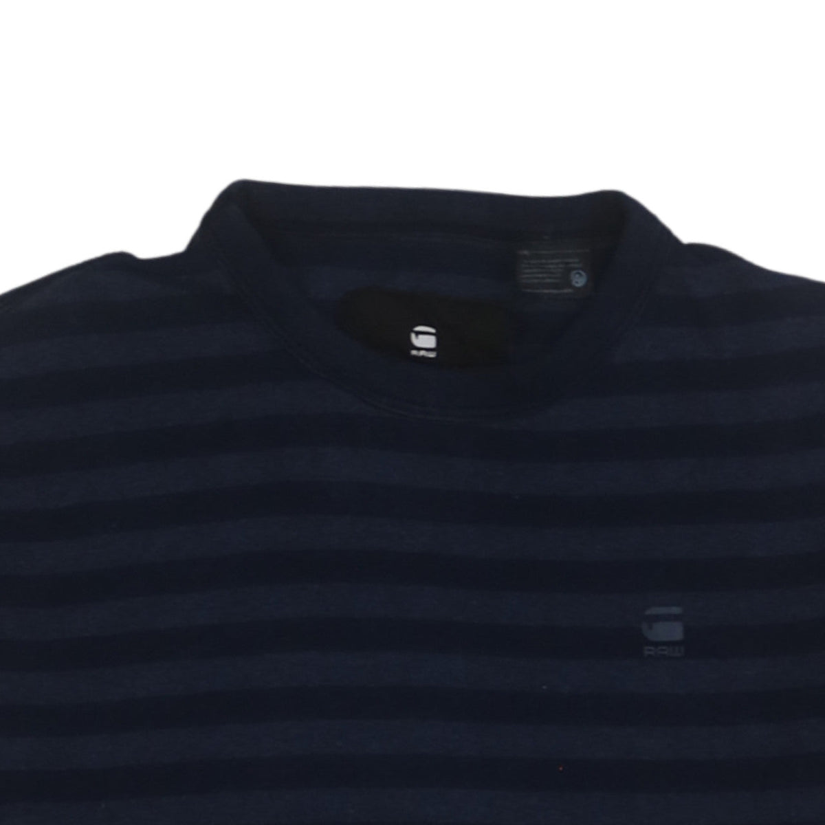G-Star RAW Men's Blue Striped Slim Fit Cotton T-Shirt M