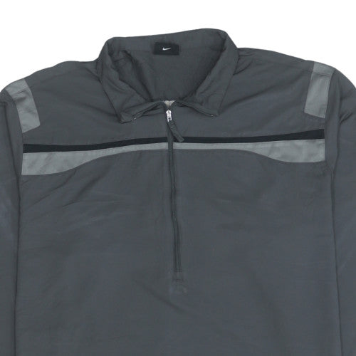 Nike Men's Grey XL 1/2 Zip Lightweight Golf Track Jacket