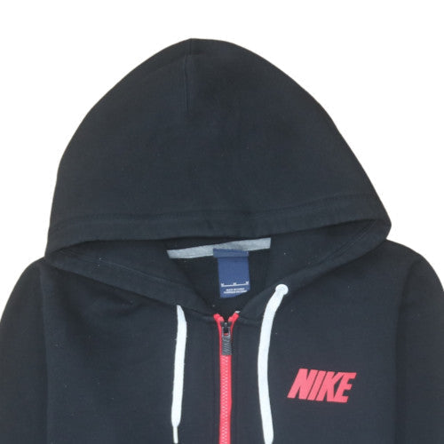 Nike Womens Black Full Zip Hoodie M Hooded Sweatshirt